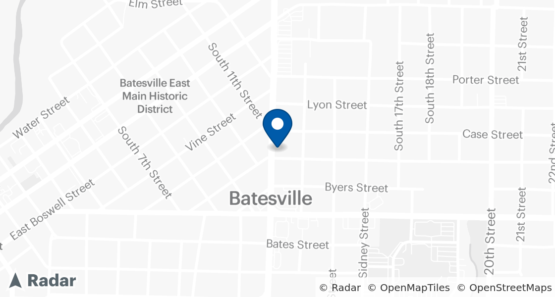 Map of Dairy Queen Location:: 755 S Saint Louis St, Batesville, AR, 72501-5822